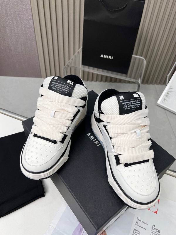 AMIRI Low-Top Sneakers | White & Black