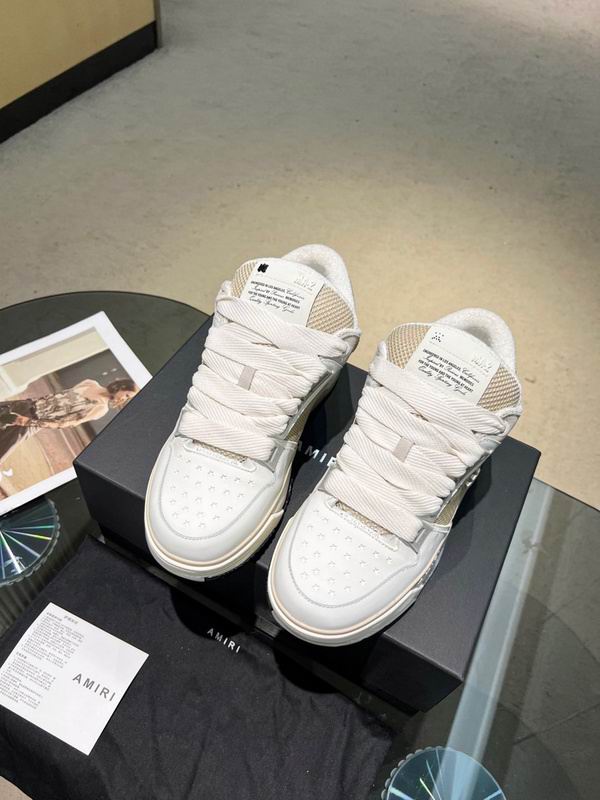 AMIRI Low-Top Sneakers | White & Light Grey