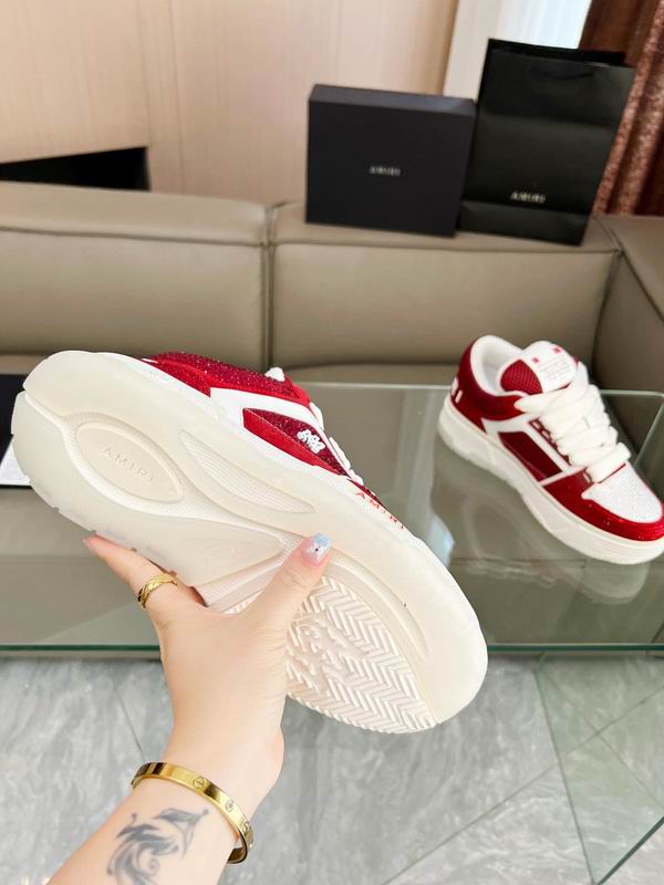 AMIRI Embellished Low-Top Sneakers | Red & White