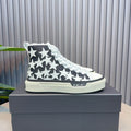 AMIRI White Star High-Top Sneakers - Black & White