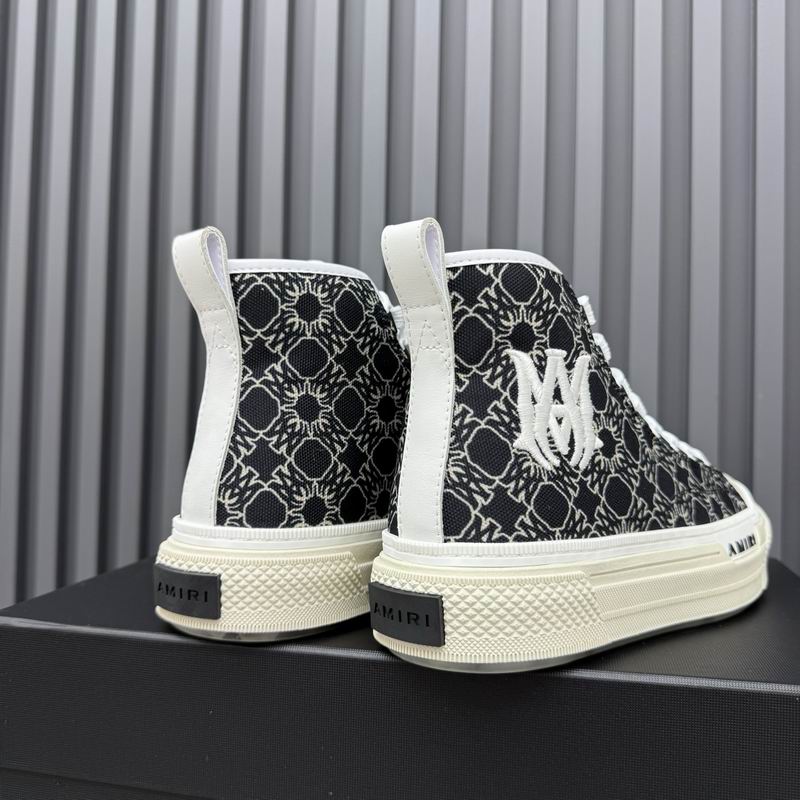AMIRI Patterned High-Top Sneakers - Black & White
