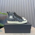 AMIRI Bandana Print High-Top Sneakers - Black & White