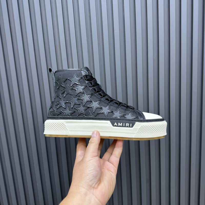AMIRI Tonal Star High-Top Sneakers - Black