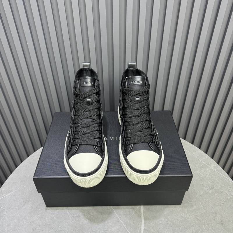 AMIRI Tonal Star High-Top Sneakers - Black