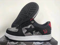 BAPE Star Low-Top Sneakers - Black & Grey Plaid