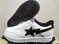 BAPE Star Low-Top Sneakers - White & Black