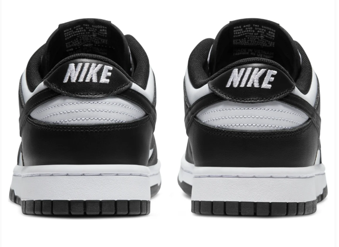 Nike Dunk Low Sneakers - Panda Black & White