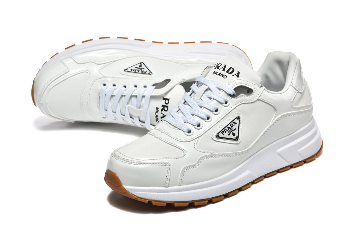 Prada Low-Top Sneakers – White & Gum