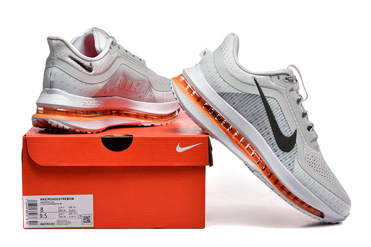 Nike Pegasus Premium Sneakers – Light Grey & Orange